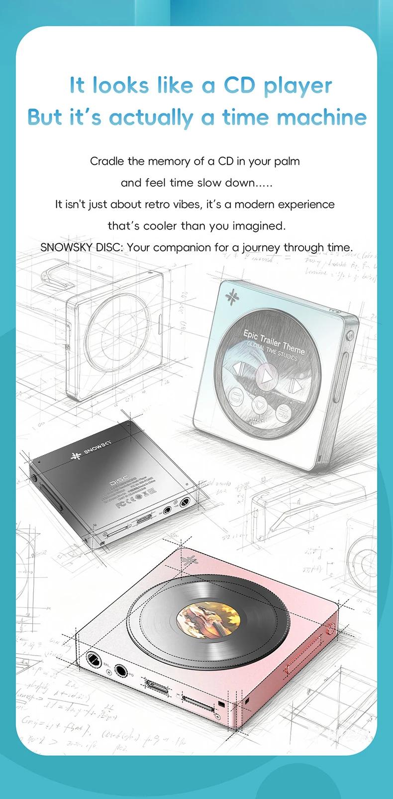 FiiO DISC Portable HD Music Player Bluetooth5.4 WiFi Player MP3