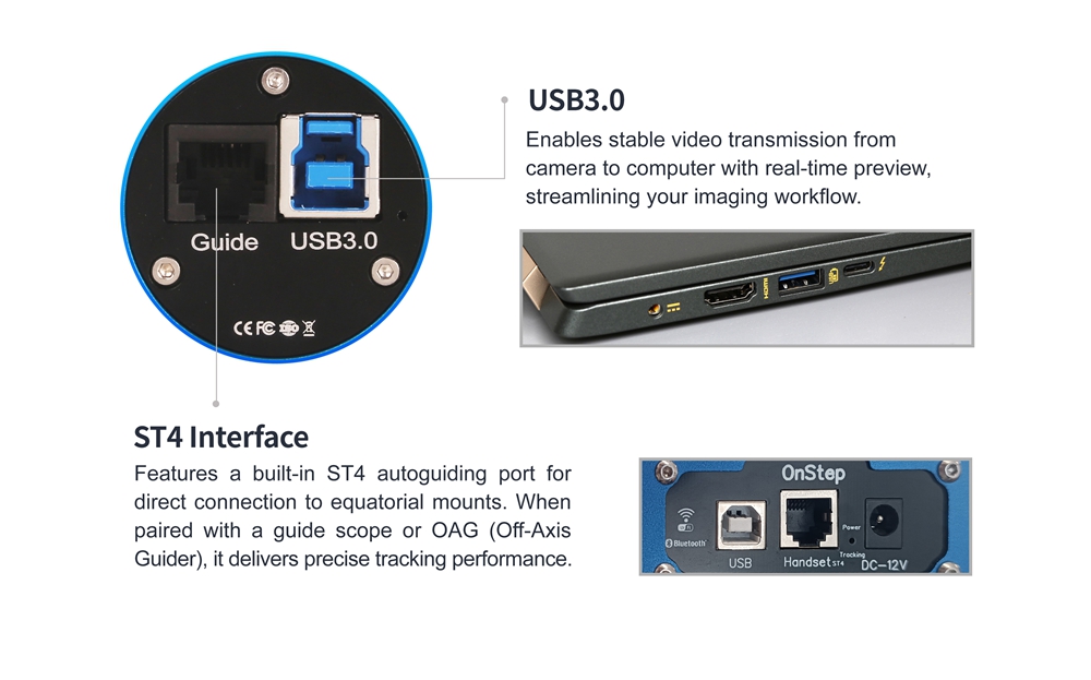 ToupTek G3M662M Monochrome Astronomical Imaging Camera USB3.0
